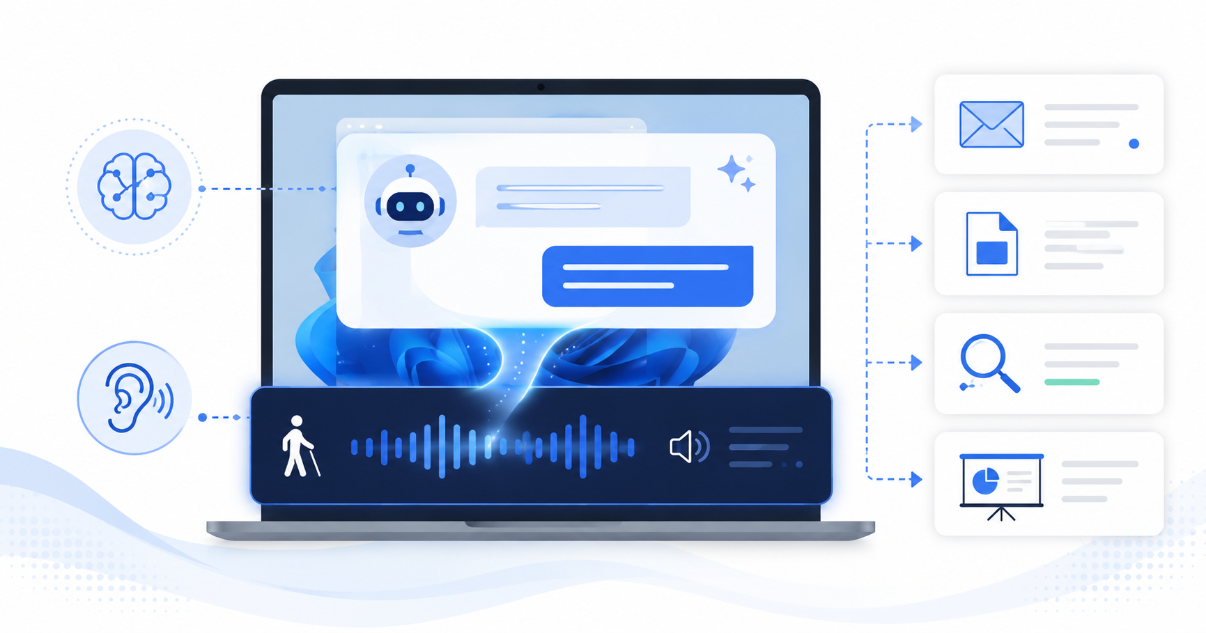 イメージ画像 AI-powered accessibility and productivity tools